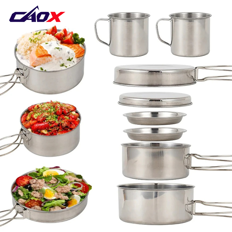Camping Cooking Ware Set - Conjunto de Utensílios de Camping CAOX