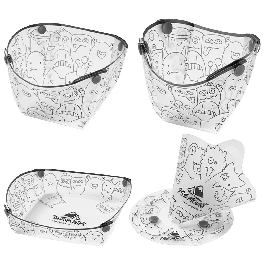 Camping Cooking Tray - PP dobrável louça portátil acampamento conjunto