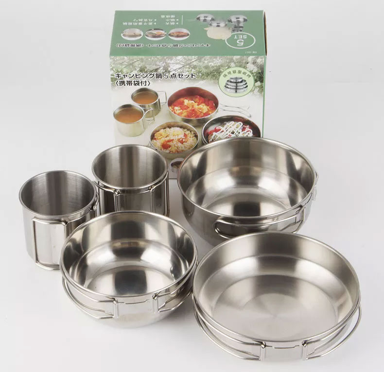 Camping Cooking Ware Set - Conjunto de Panelas e Utensílios de