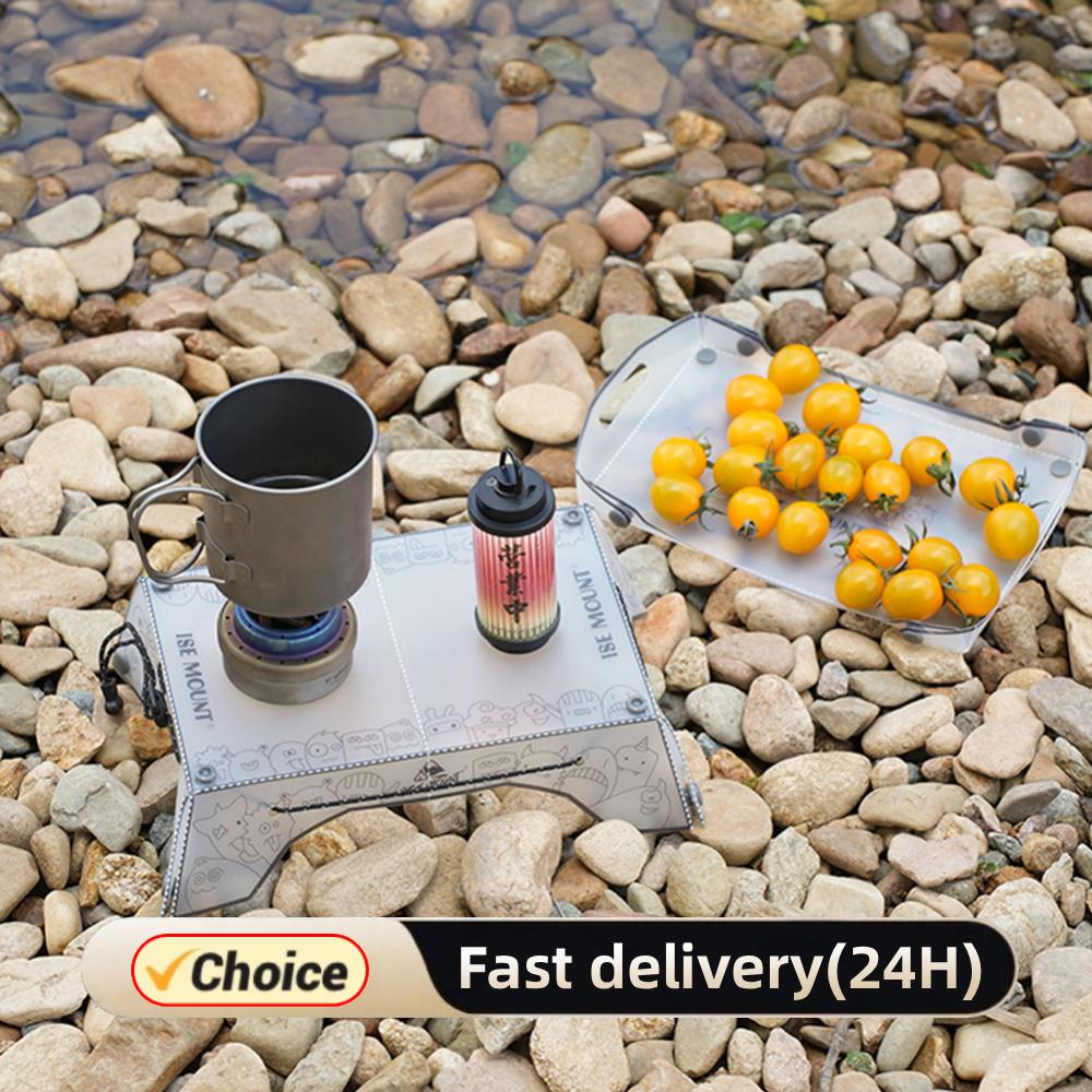 Camping Cooking Tray - Portátil dobrável mini mesa de acampamento