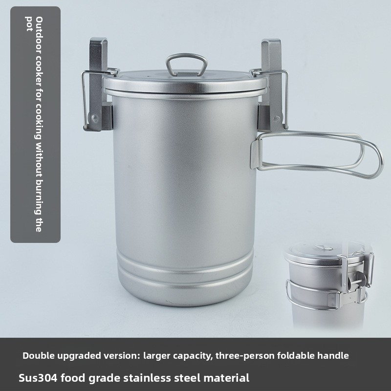 Camping Cooking Pot - Panela Multifuncional para Arroz e Ensopados