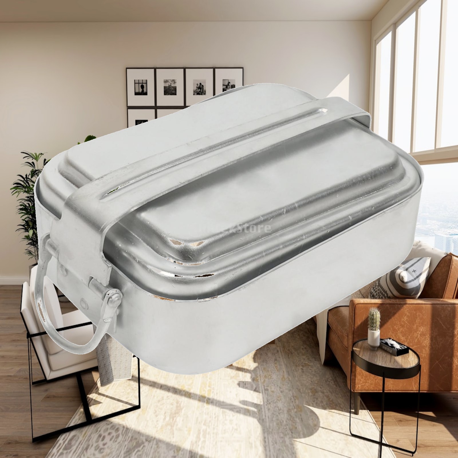 Camping Cooking Kit Box - Conjunto de Utensílios de Camping Retangulares