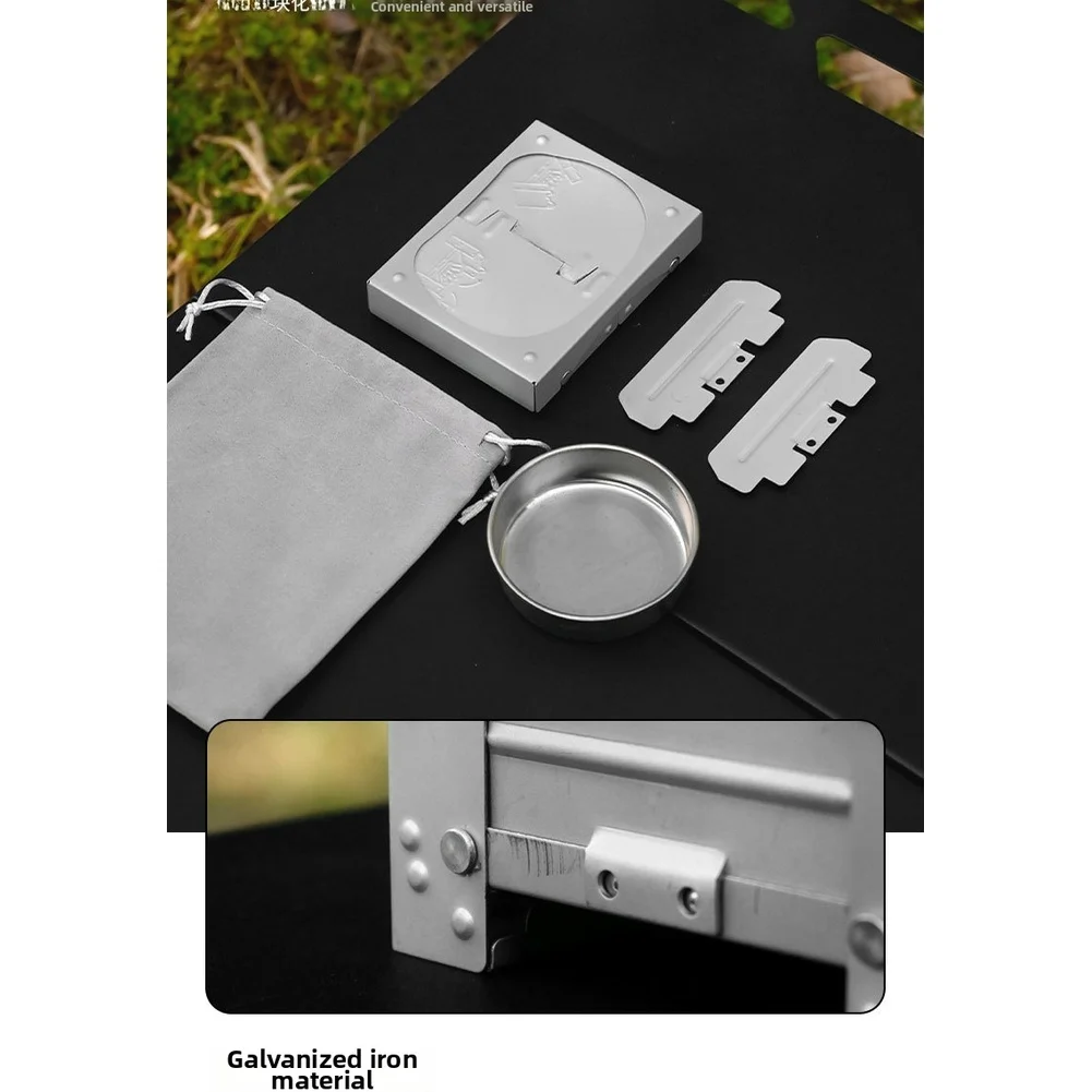 Camping Cooking Tray - Fogão portátil dobrável a lenha alemão