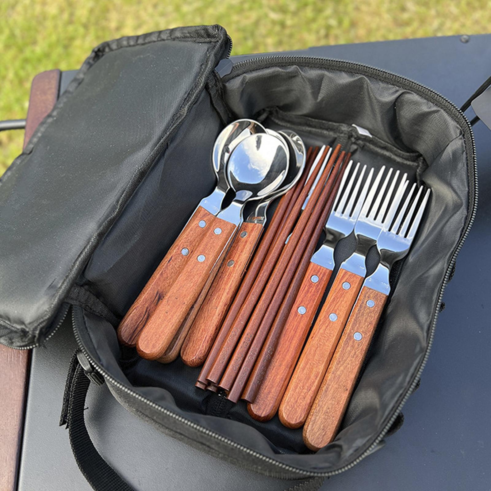 Camping Cooking Caddy - Organizador de panelas de acampamento, organizador