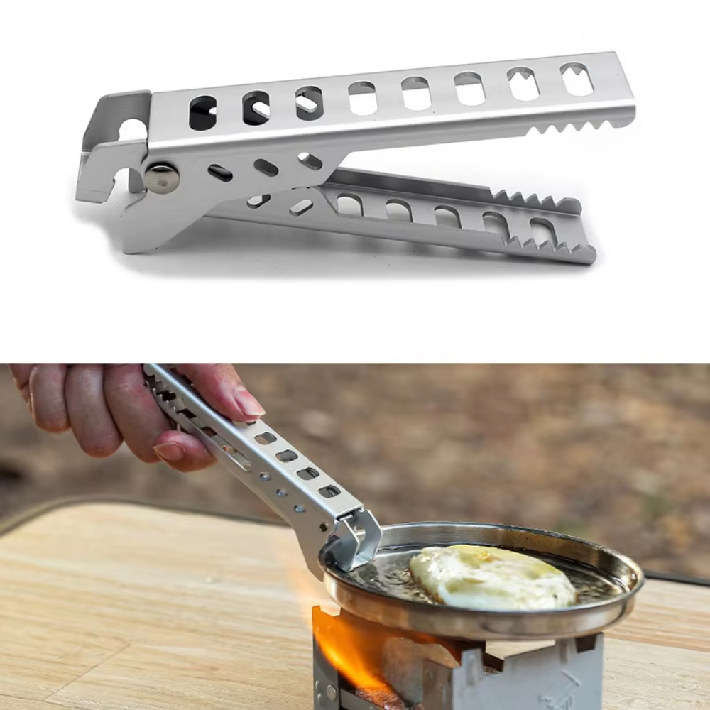Camping Cooking Tray - Ao ar livre de alumínio anti-quente