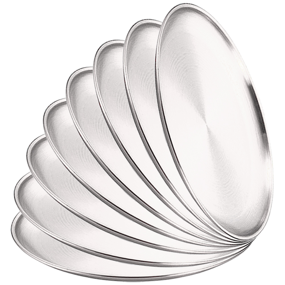 Camping Cooking Tray - Prato de jantar de metal, 8