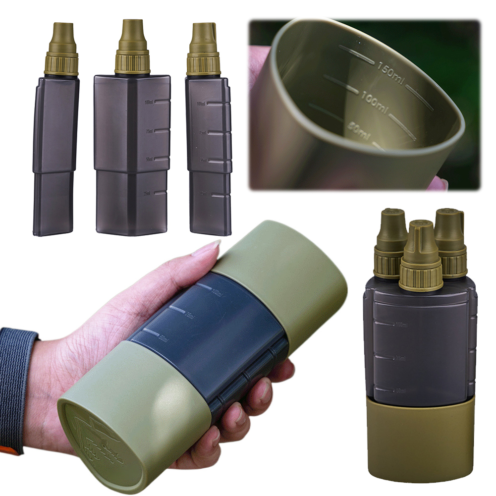 Camping Cooking Full Set - 3 em 1 garrafa dispensadora de