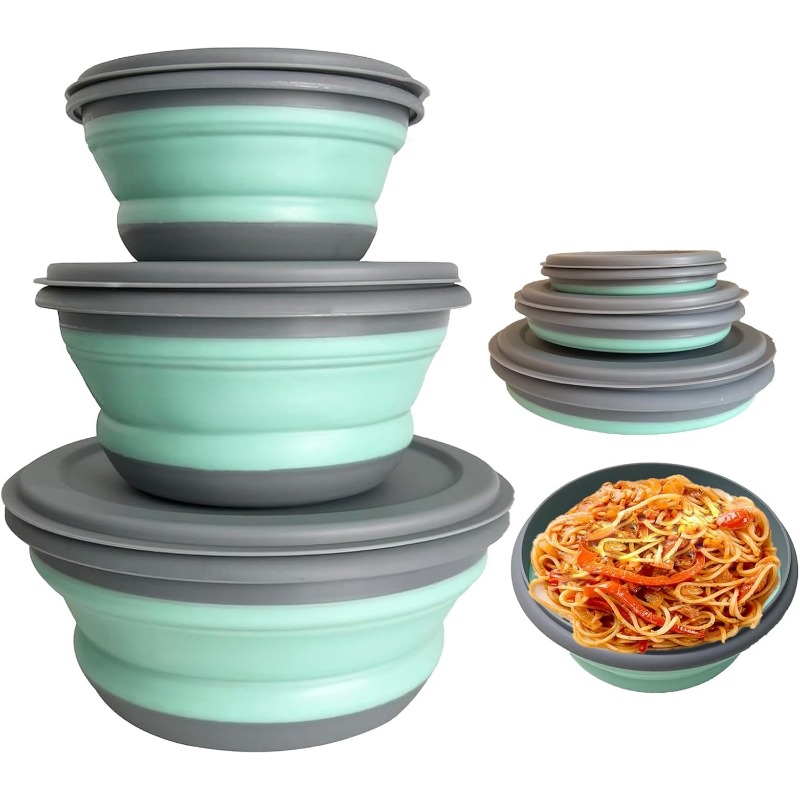 Camping Cooking Tray - Conjunto de 3 Caixas de Almoço