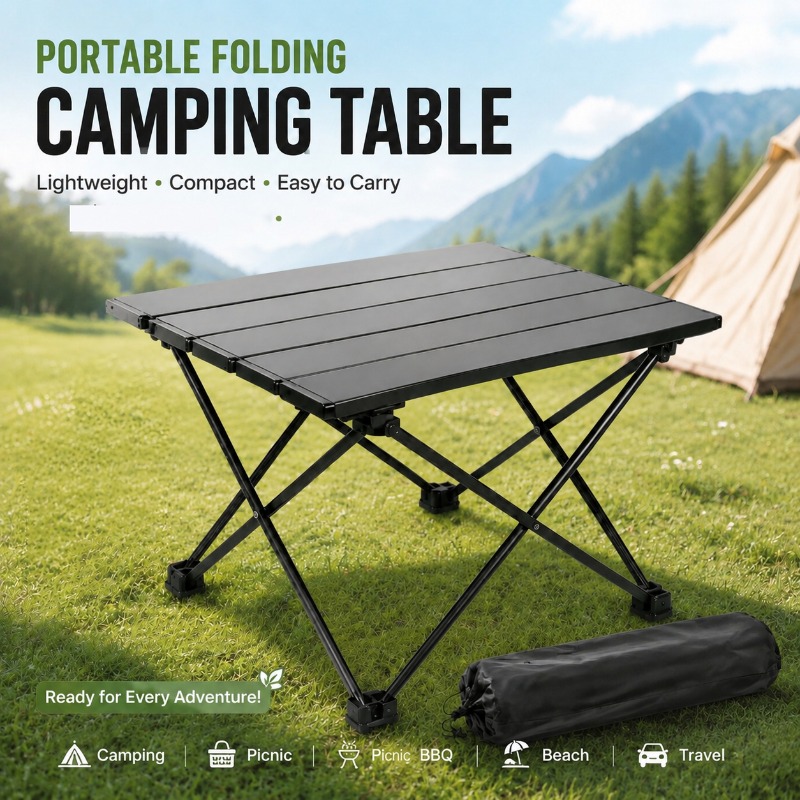 Camping Cooking Backpack - Mesa de camping dobrável portátil e