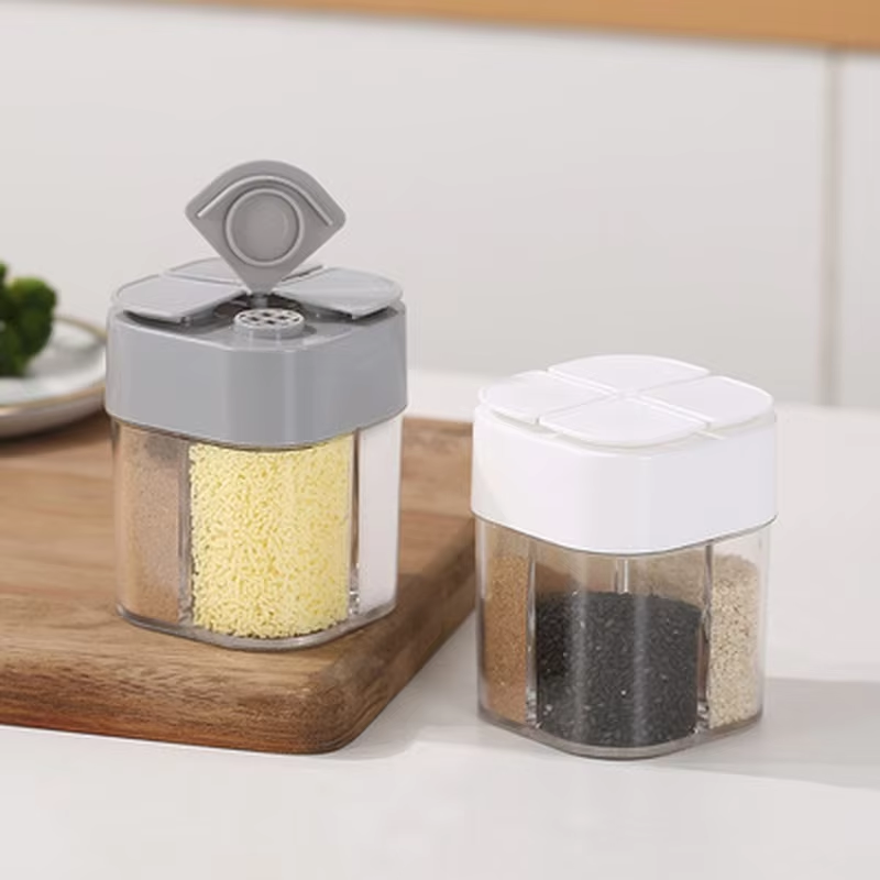 Camping Cooking Kit Box - Dispensador de plástico 4 em 1