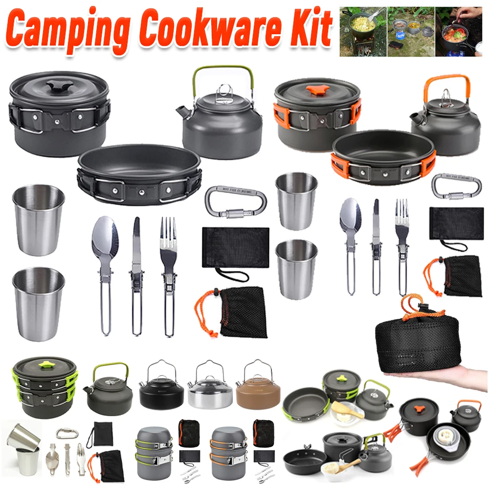 Camping Cooking Kit - Kit de Utensílios de Cozinha para