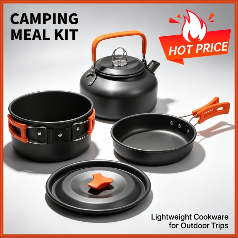 Camping Cooking Ware Set - Conjunto de utensílios de cozinha para