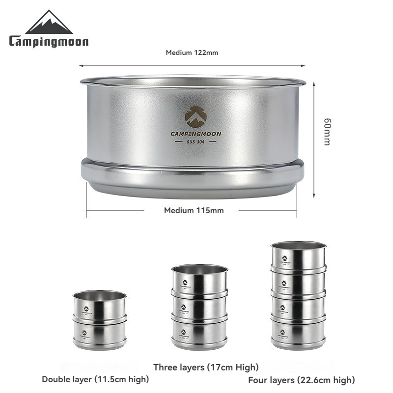 Camping Cooking Tray - CAMPINGMOON Portatle acampamento ao ar livre
