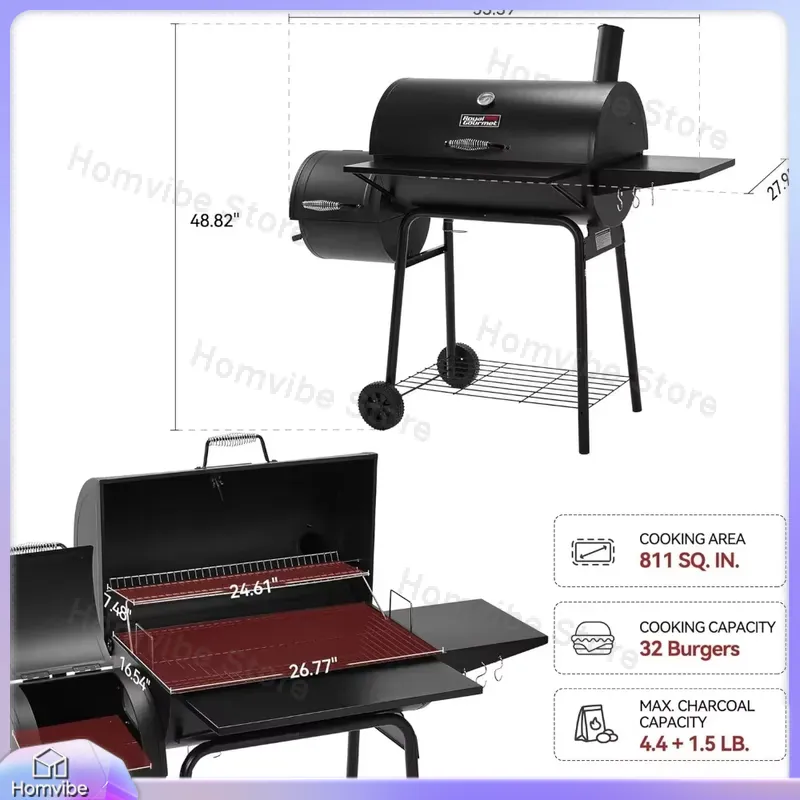 Churrasqueira a carvão com def - Camping Cooking Cover avaliação e preço