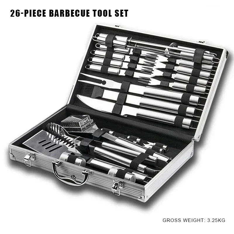 Conjunto de 26 Peças de Utensí - Camping Cooking Kit Box avaliação e preço