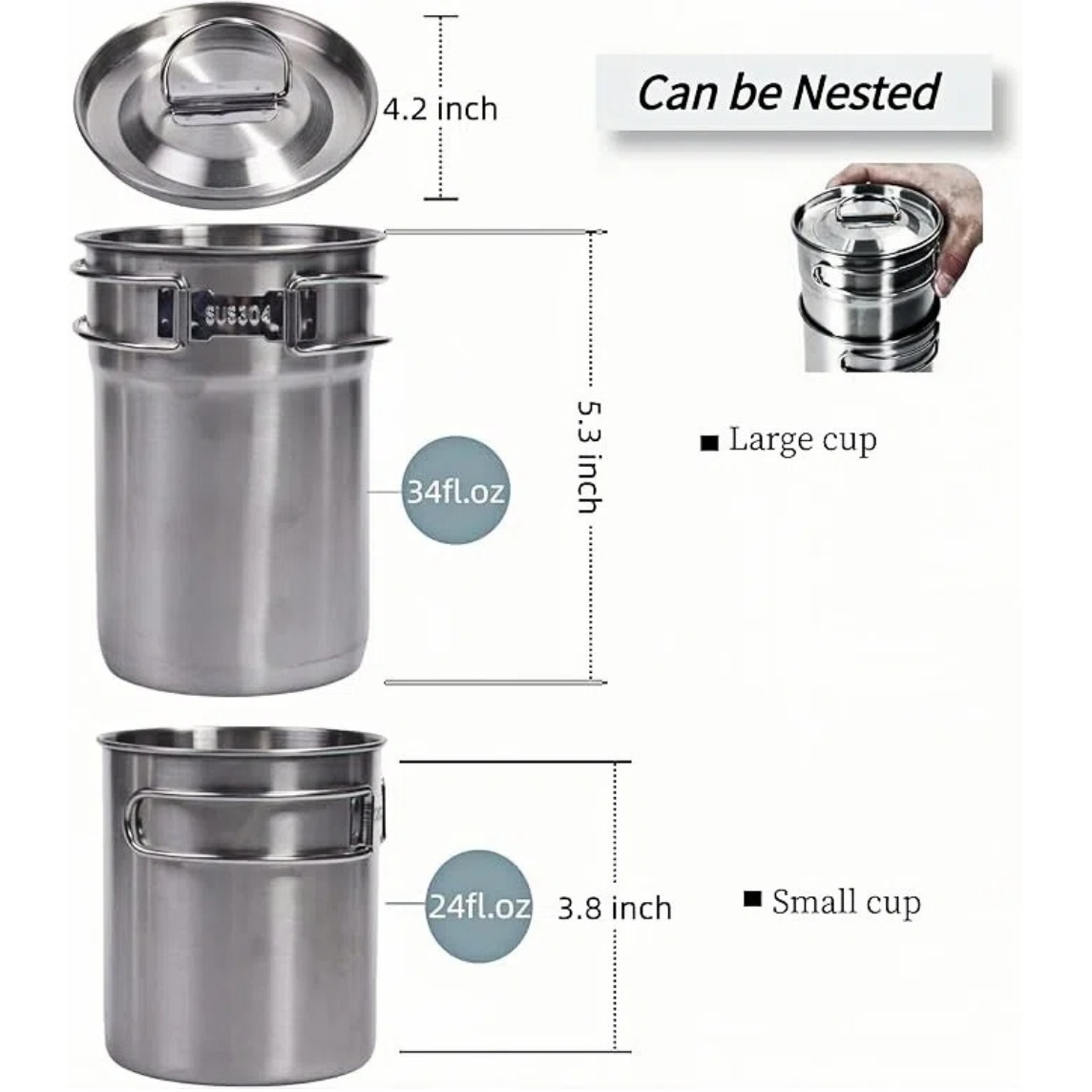 Canecas Dobráveis para Camping - Camping Cooking Ware Set avaliação e preço