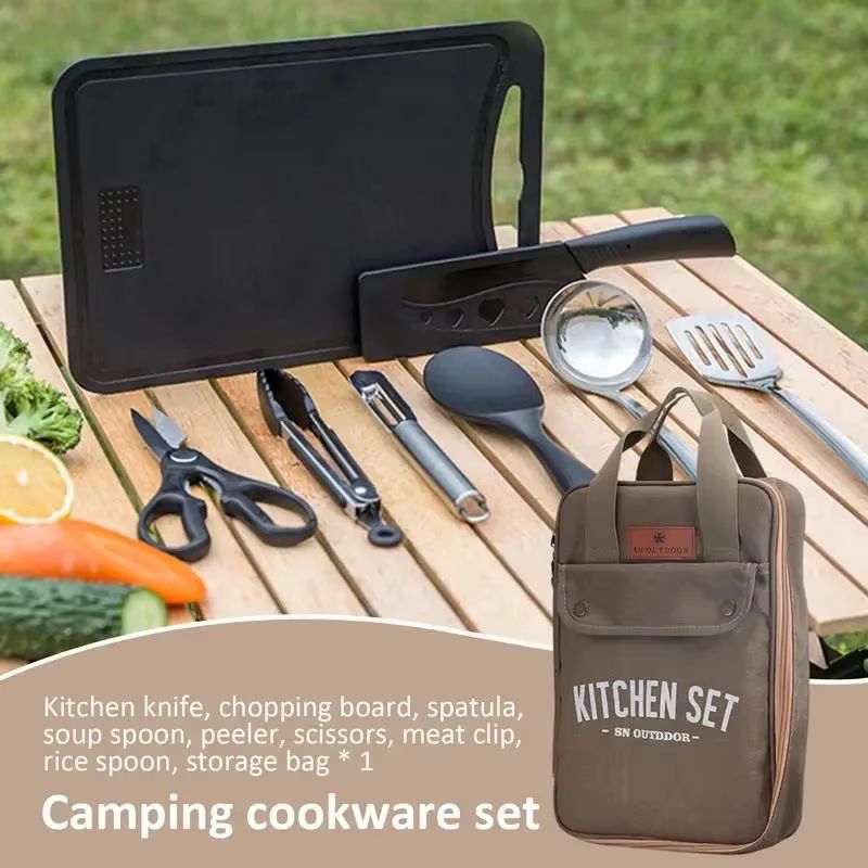 Conjunto de Utensílios de Cozi - Camping Cooking Full Set avaliação e preço
