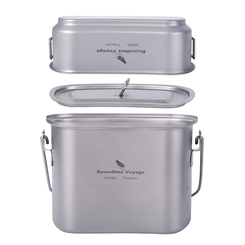 Kit de canmilitar de 1.l para  - Camping Cooking Kit Box avaliação e preço
