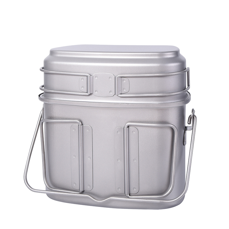 Kit de canmilitar de 1.l para  - Camping Cooking Kit Box avaliação e preço