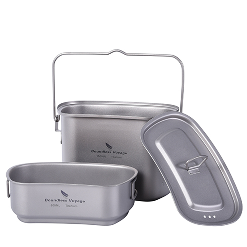 Kit de canmilitar de 1.l para  - Camping Cooking Kit Box avaliação e preço