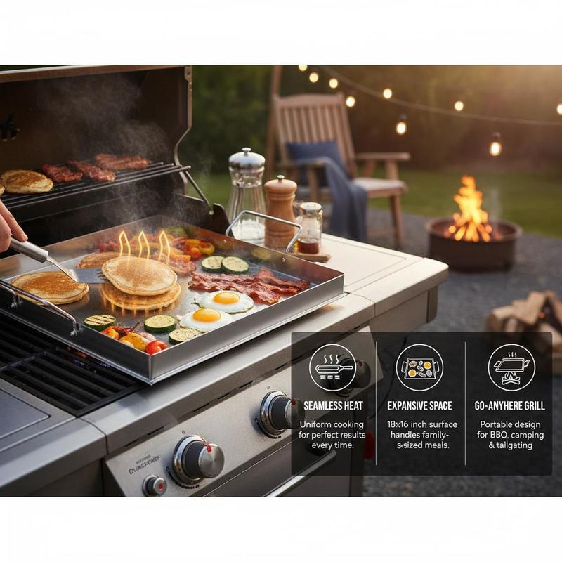 Chapa de Grelhar Universal Ret - Camping Cooking Griddle avaliação e preço