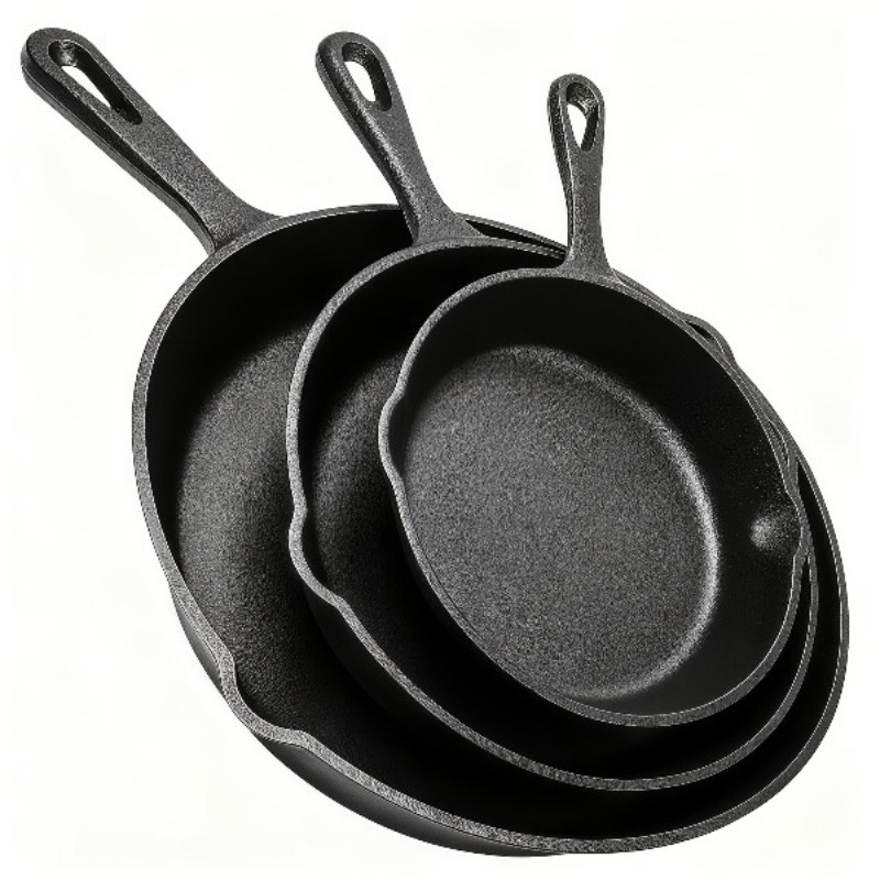 Conjunto de 3 Panelas de Ferro - Camping Cooking Without Gas avaliação e preço