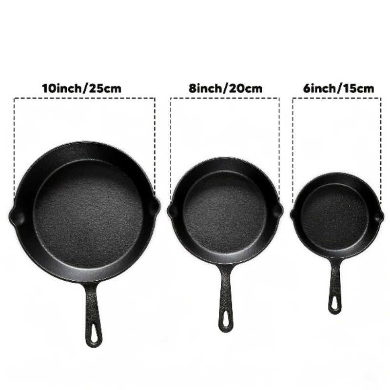 Conjunto de 3 Panelas de Ferro - Camping Cooking Without Gas avaliação e preço