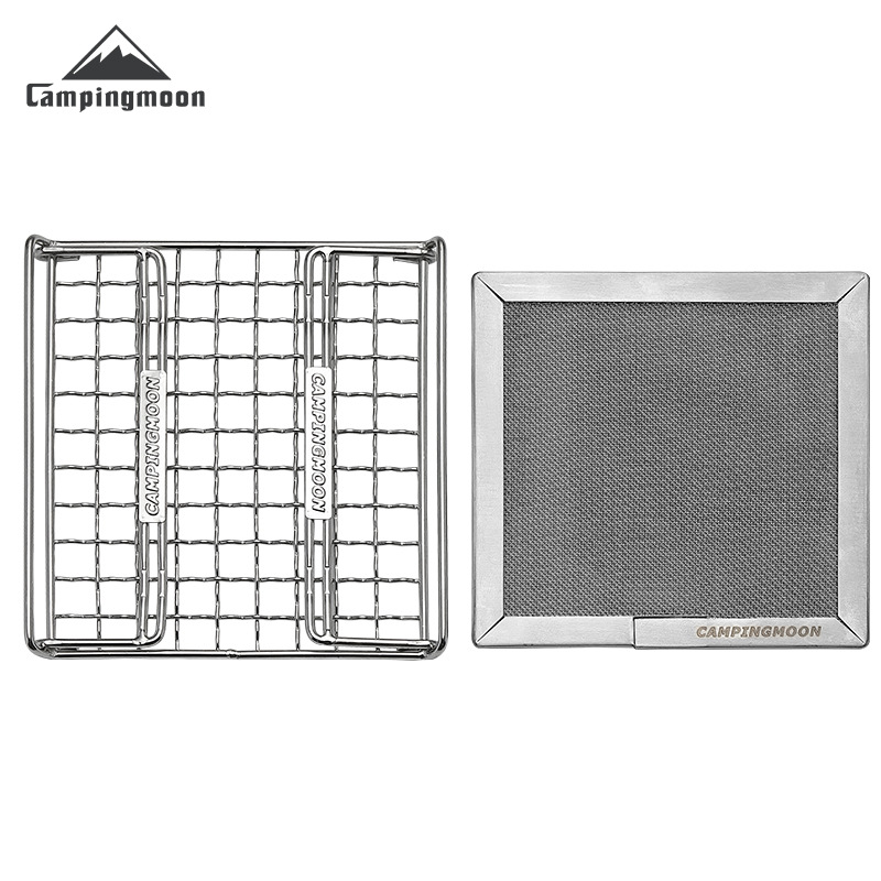 CAMPINGMOON Grelha Dobrável de - Camping Cooking Griddle avaliação e preço