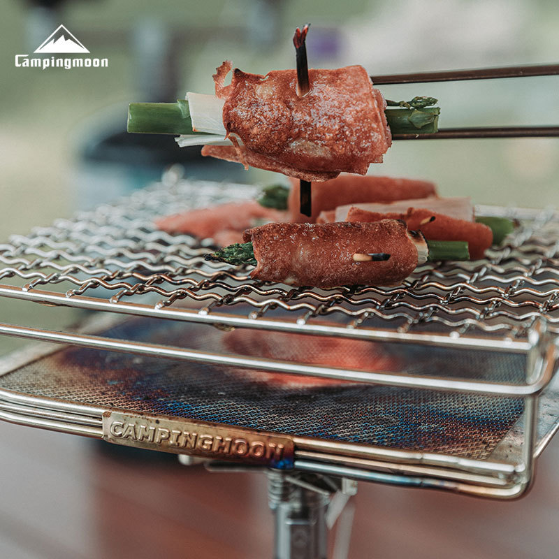 CAMPINGMOON Grelha Dobrável de - Camping Cooking Griddle avaliação e preço