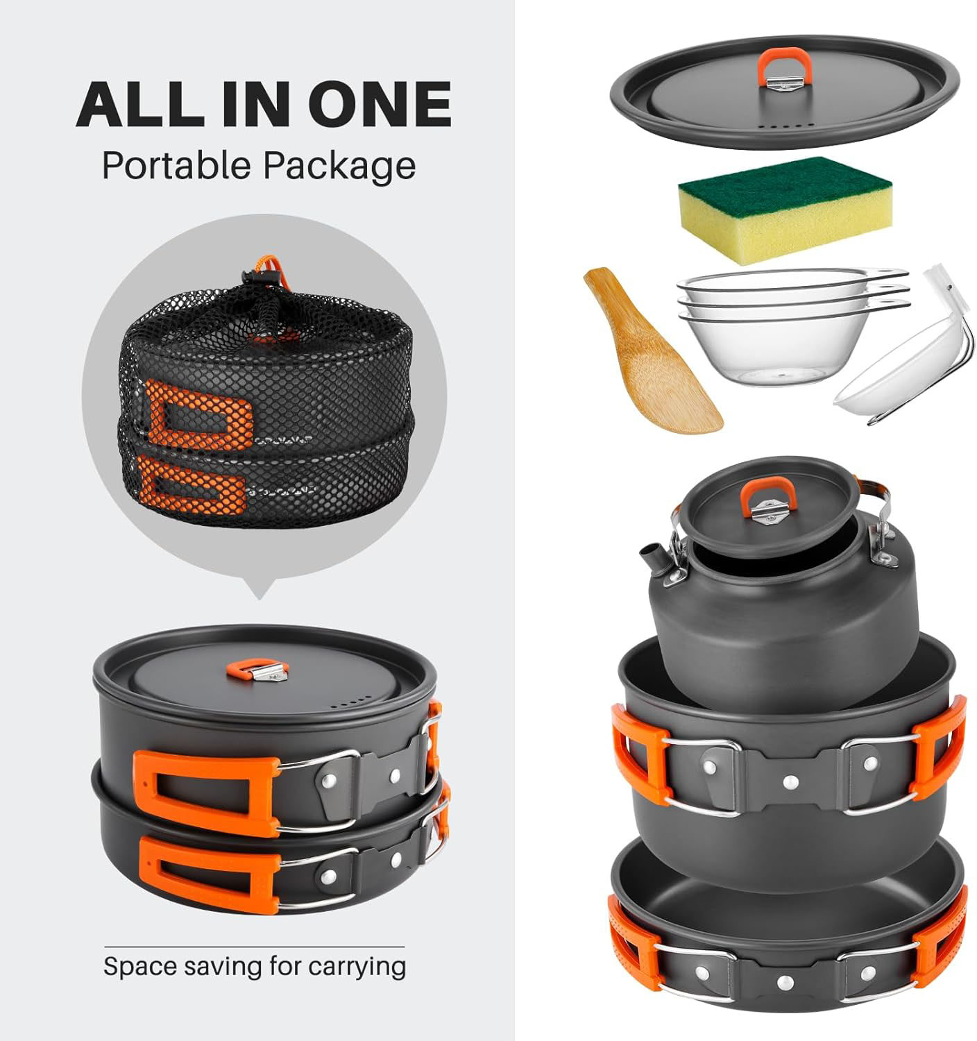 Conjunto de Utensílios de Cozi - Camping Cooking Backpack avaliação e preço