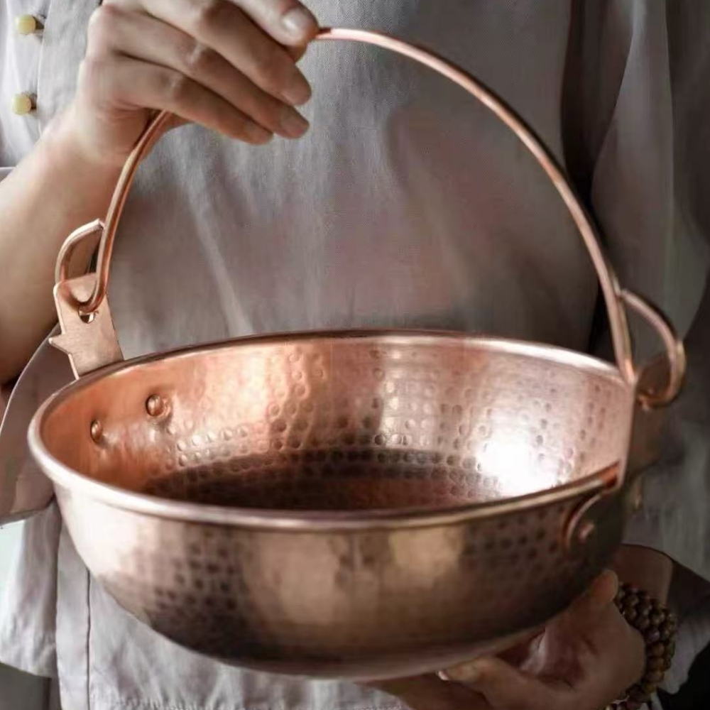 Pote de suspensão de cobre vin - Camping Cooking Pot avaliação e preço