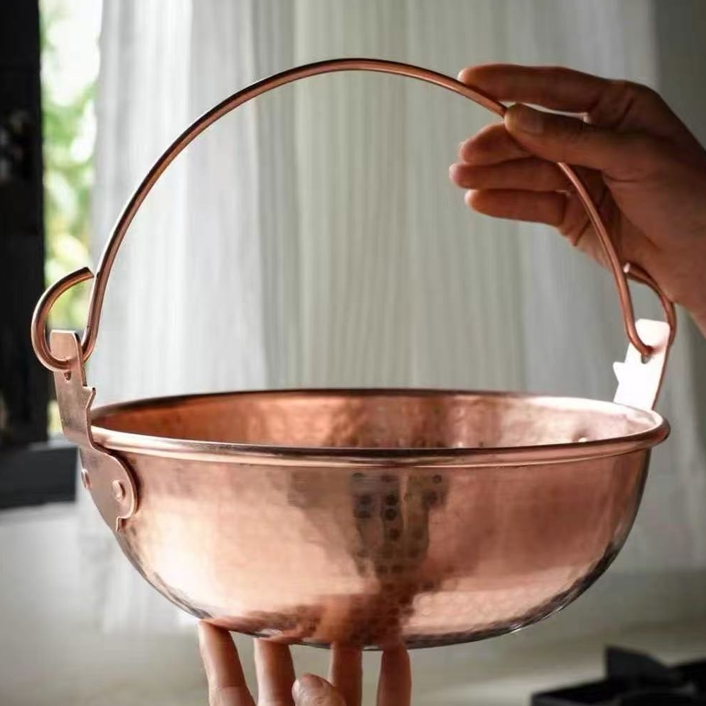Pote de suspensão de cobre vin - Camping Cooking Pot avaliação e preço