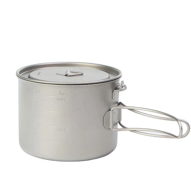 Panela de titânio com alça sus - Camping Cooking Pot avaliação e preço