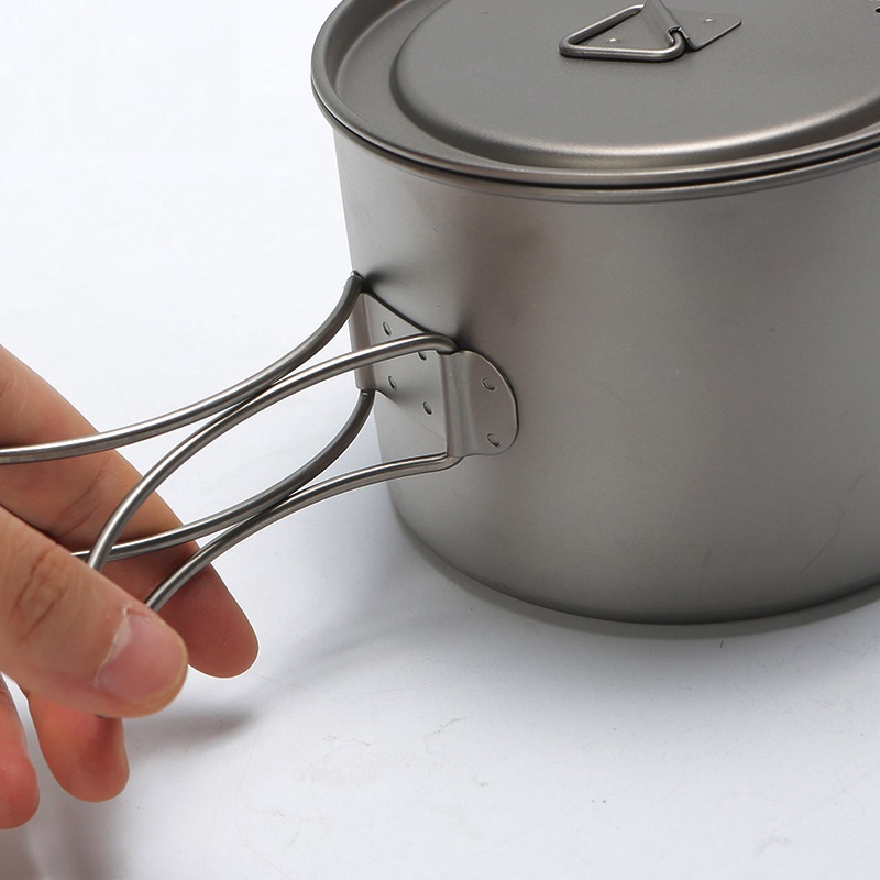 Panela de titânio com alça sus - Camping Cooking Pot avaliação e preço