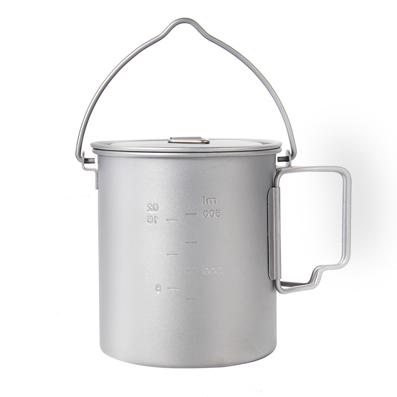 Panela de titânio com alça sus - Camping Cooking Pot avaliação e preço