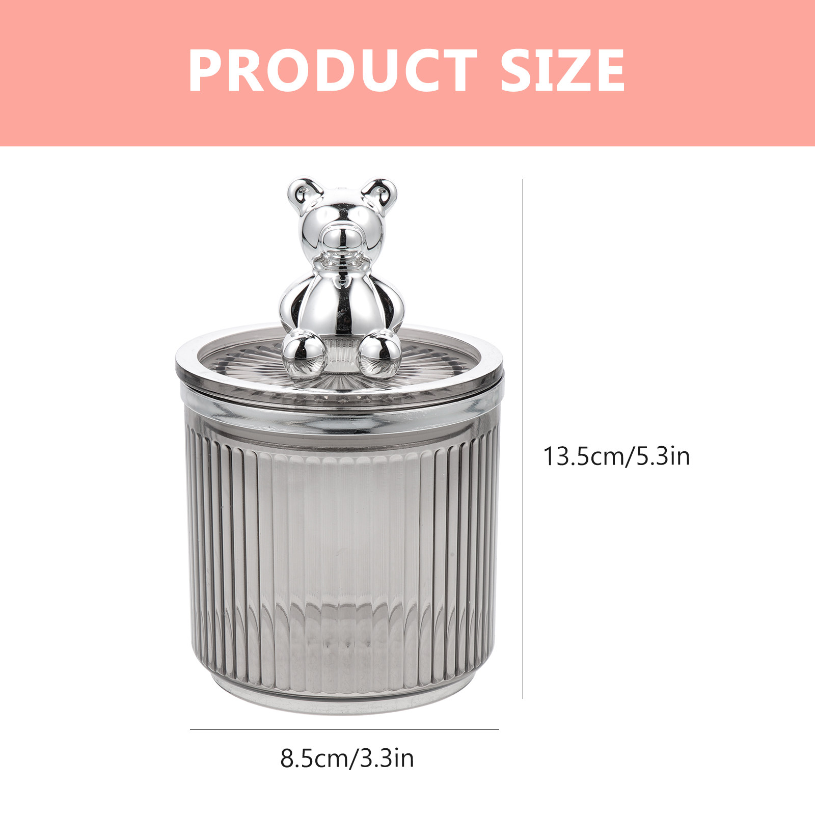 Pote Transparente em Formato d - Bear Canister Food avaliação e preço