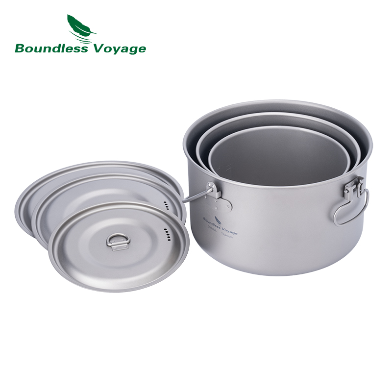 Boundless viagem pote de titân - Camping Cooking Ware Set avaliação e preço