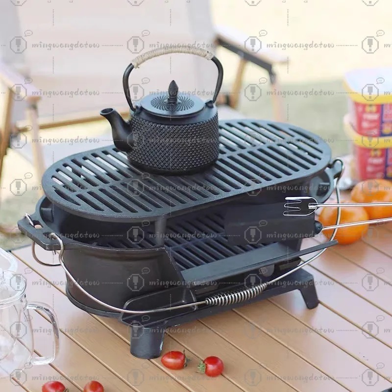 Churrasqueira de Ferro Fundido - Camping Cooking Cast Iron avaliação e preço
