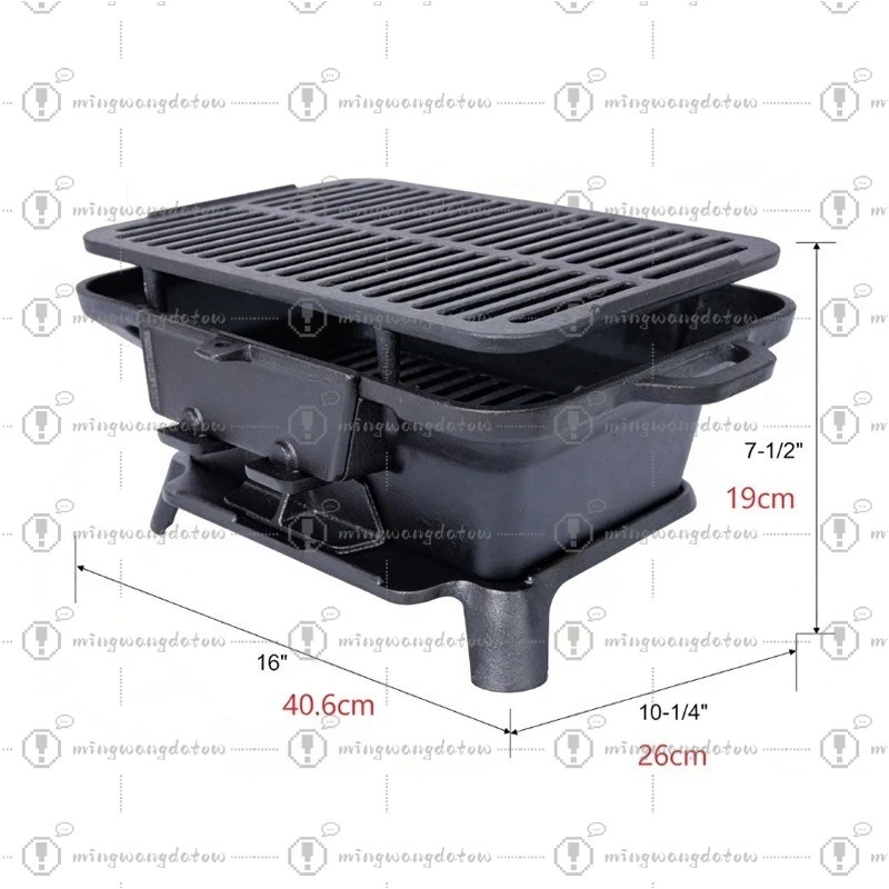 Churrasqueira de Ferro Fundido - Camping Cooking Cast Iron avaliação e preço
