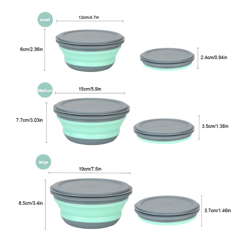 Conjunto de 3 Caixas de Almoço - Camping Cooking Tray avaliação e preço