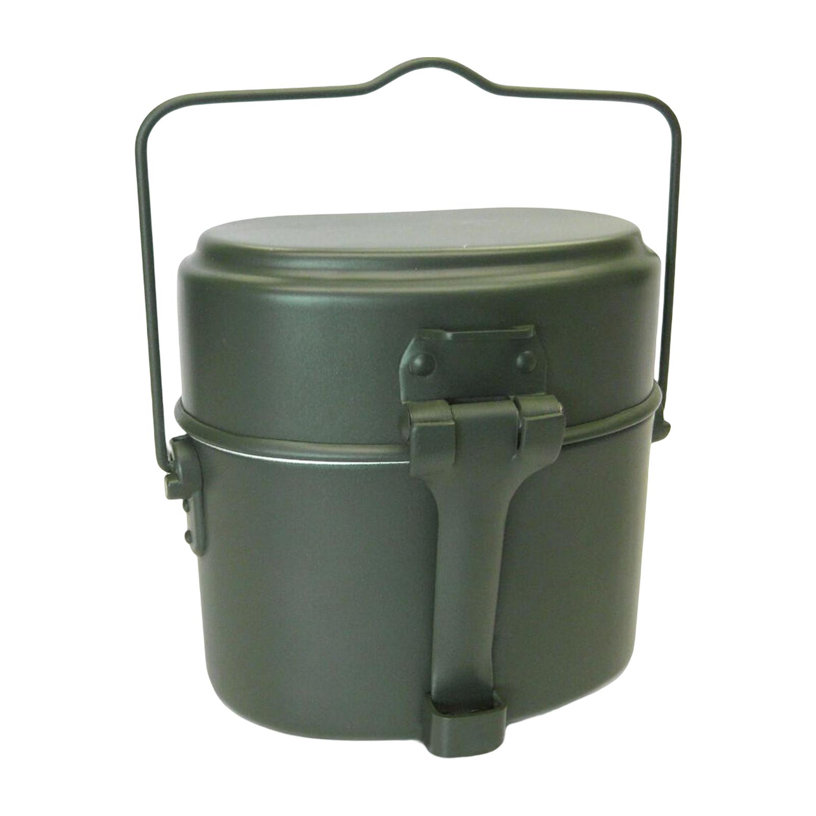 Lunch Box Mess Kit Pot e Pan P - Camping Cooking Kit Box avaliação e preço