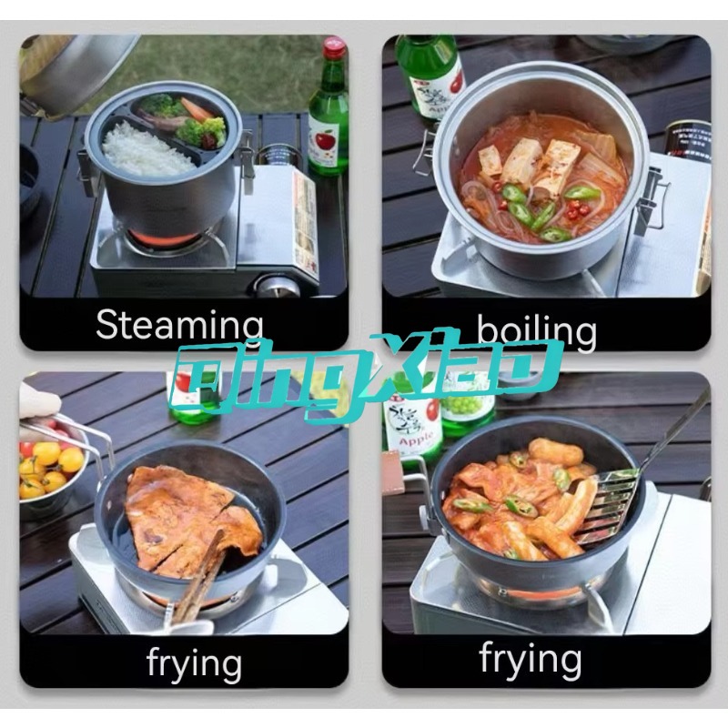Panela Multifuncional de Aço I - Camping Cooking Pot avaliação e preço