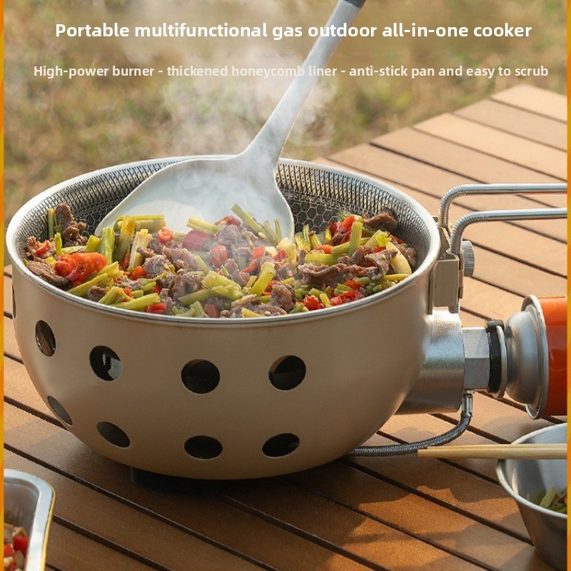 Fogão Portátil a Butano para A - Camping Cooking Ware Set avaliação e preço