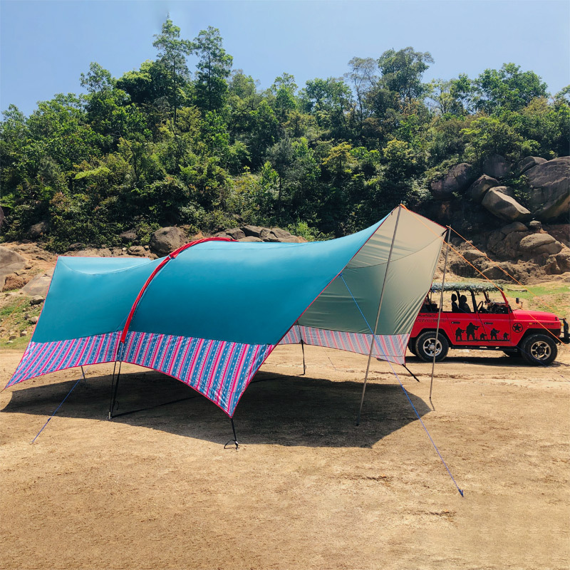 Toldo grande para várias pesso - Camping Cooking Awning avaliação e preço
