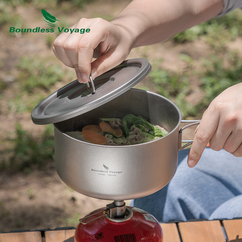 Pote de acampamento de titânio - Camping Cooking Pot avaliação e preço