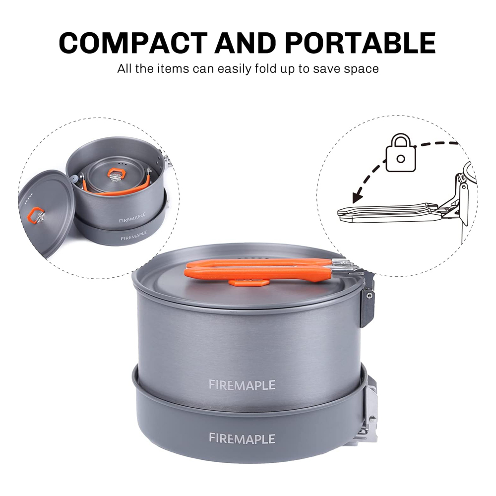 Fire Maple-Camping Panelas, Ut - Camping Cooking Ware Set avaliação e preço