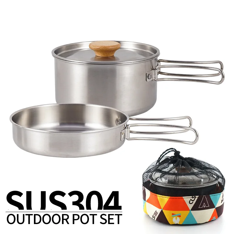 Conjunto de panelas dobráveis  - Camping Cooking Kit Box avaliação e preço