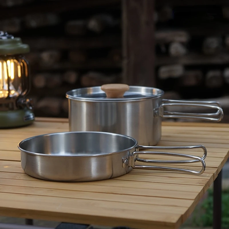 Conjunto de panelas dobráveis  - Camping Cooking Kit Box avaliação e preço