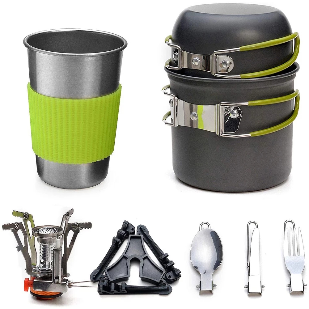 Kit de panelas de acampamento  - Camping Cooking Ware Set avaliação e preço