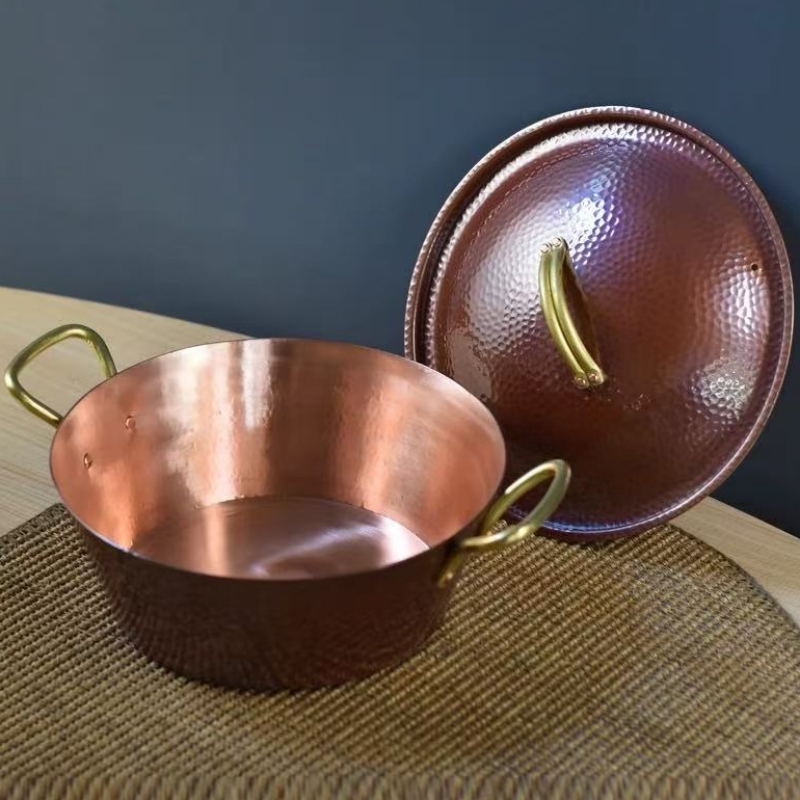 Pote de cobre vintage artesana - Camping Cooking Pot avaliação e preço